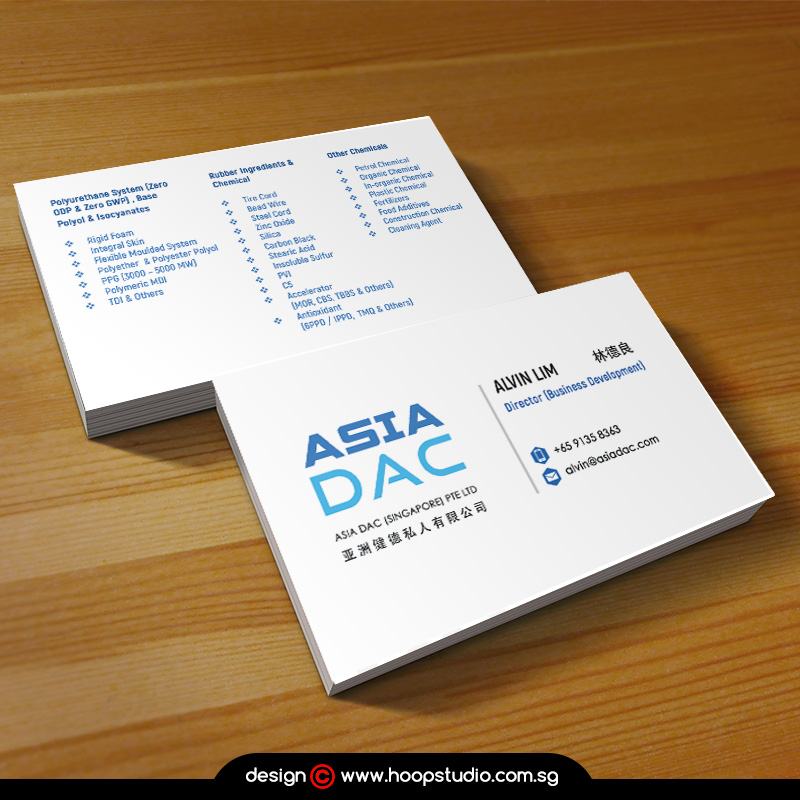 Singapore businesscard design