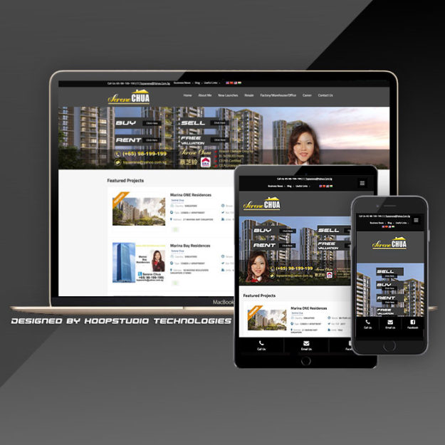 property agent website design service and portfolio