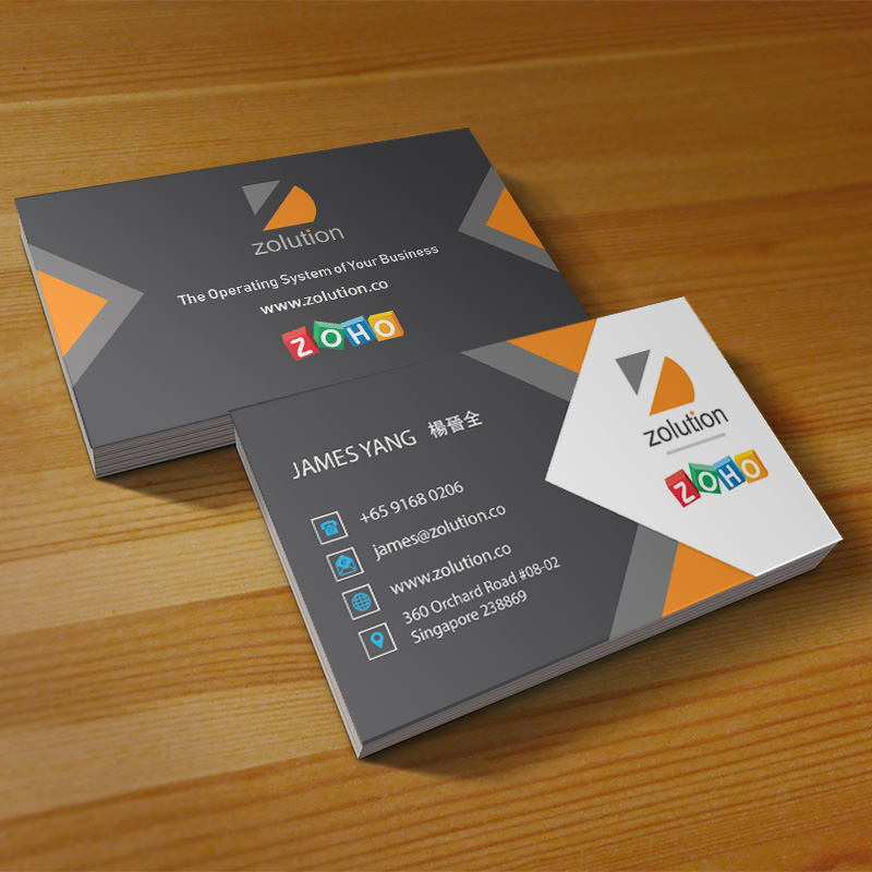 Business card design service showcase Oct 2018