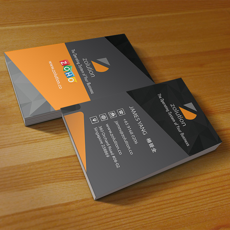 Business card design service showcase Oct 2018